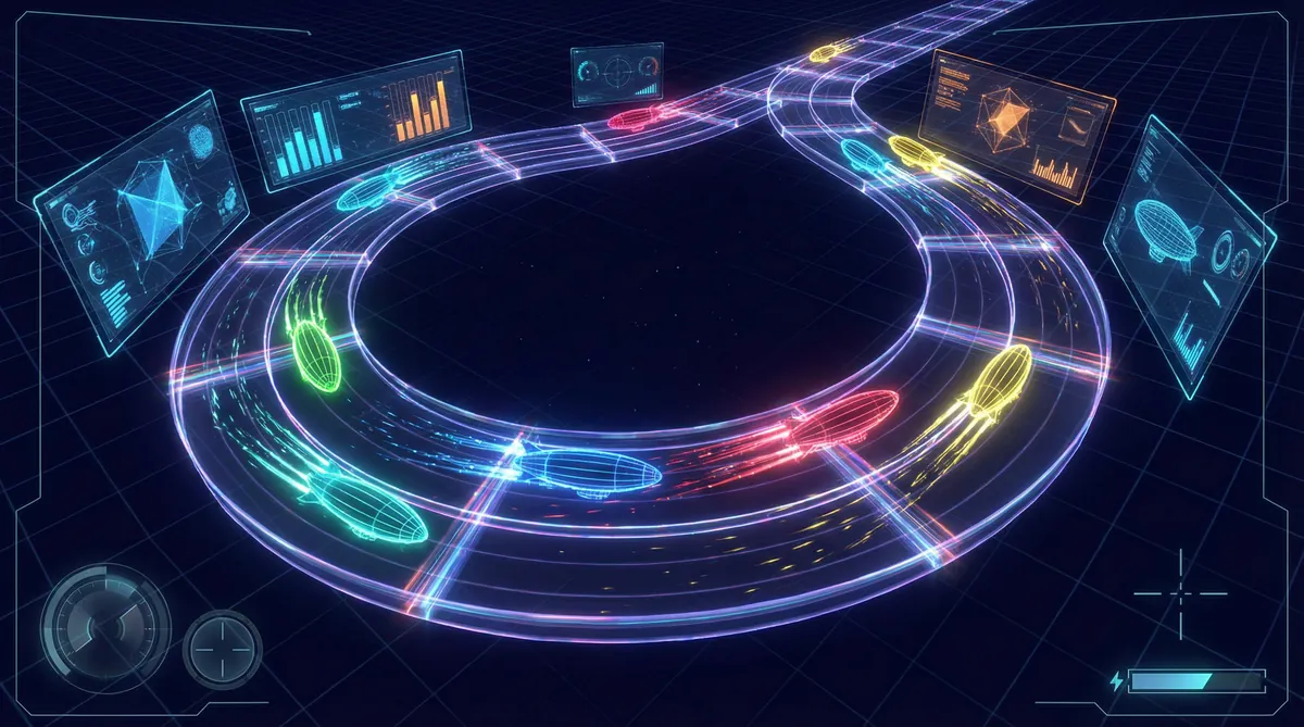 极速赛道 3D可视化 幸运飞艇 数据场景